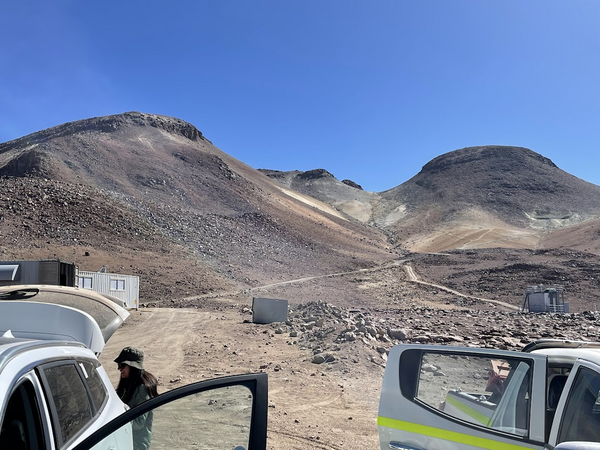 Arriving at Cerro Toco, CONDOR site